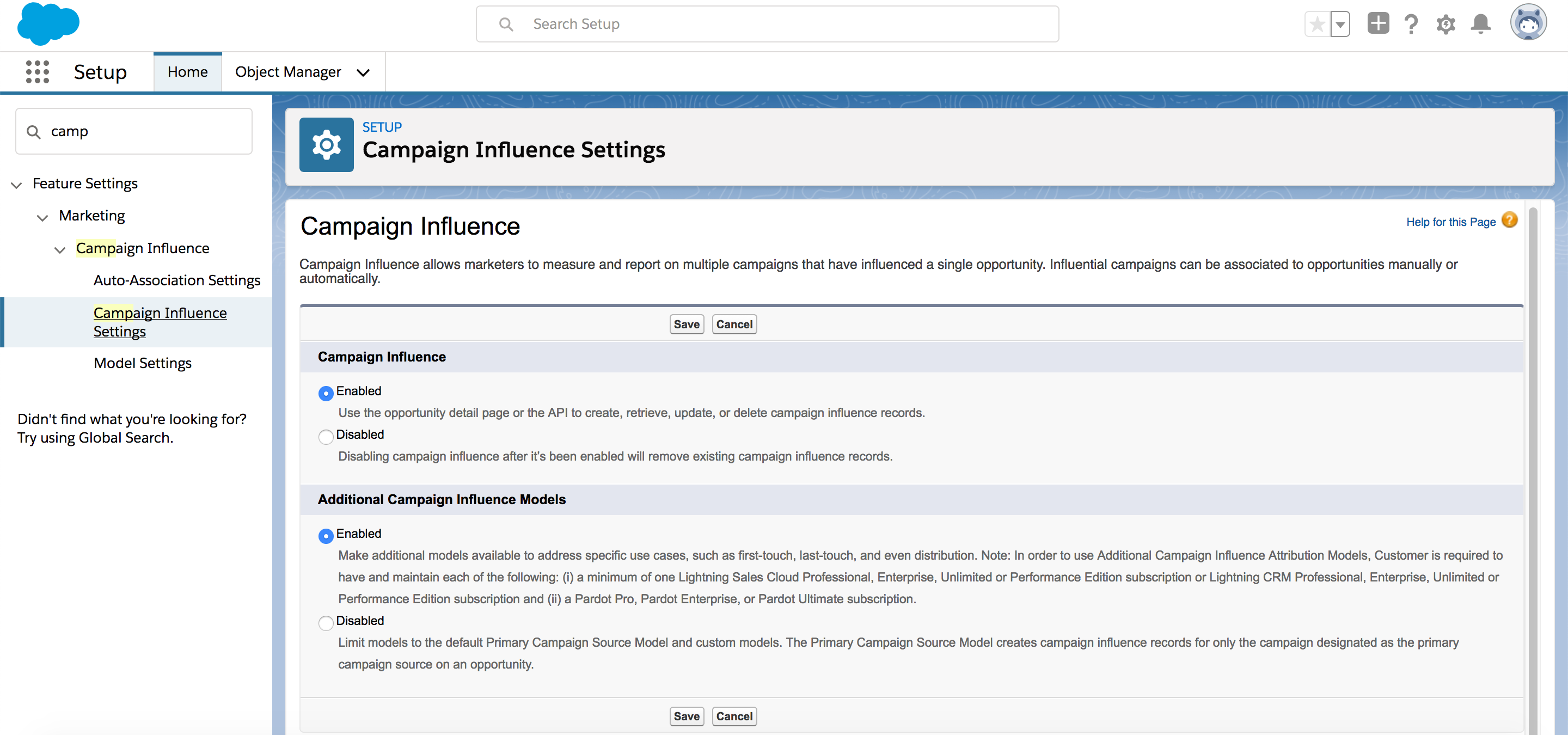 Additional Influence Models