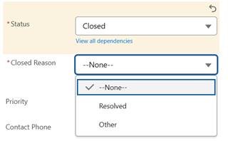 Closed Reason Enabled