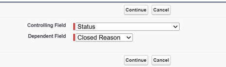 Create Field Dependency