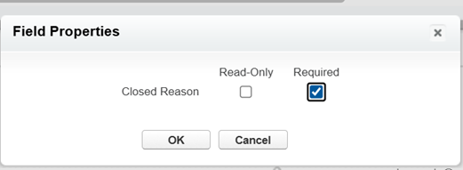 Set to Required on Page Layout